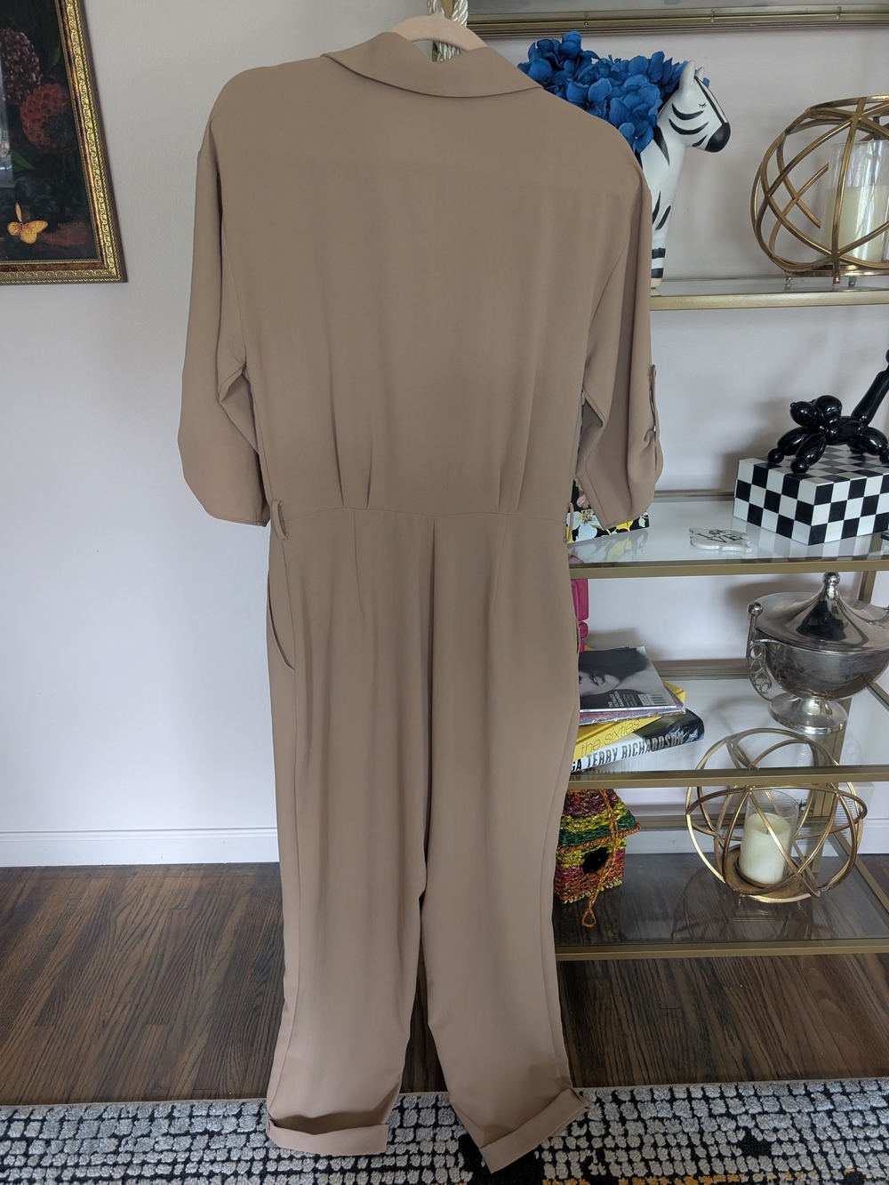 Zara Taupe Utility Jumpsuit (Never Worn) - Picture 3 of 4